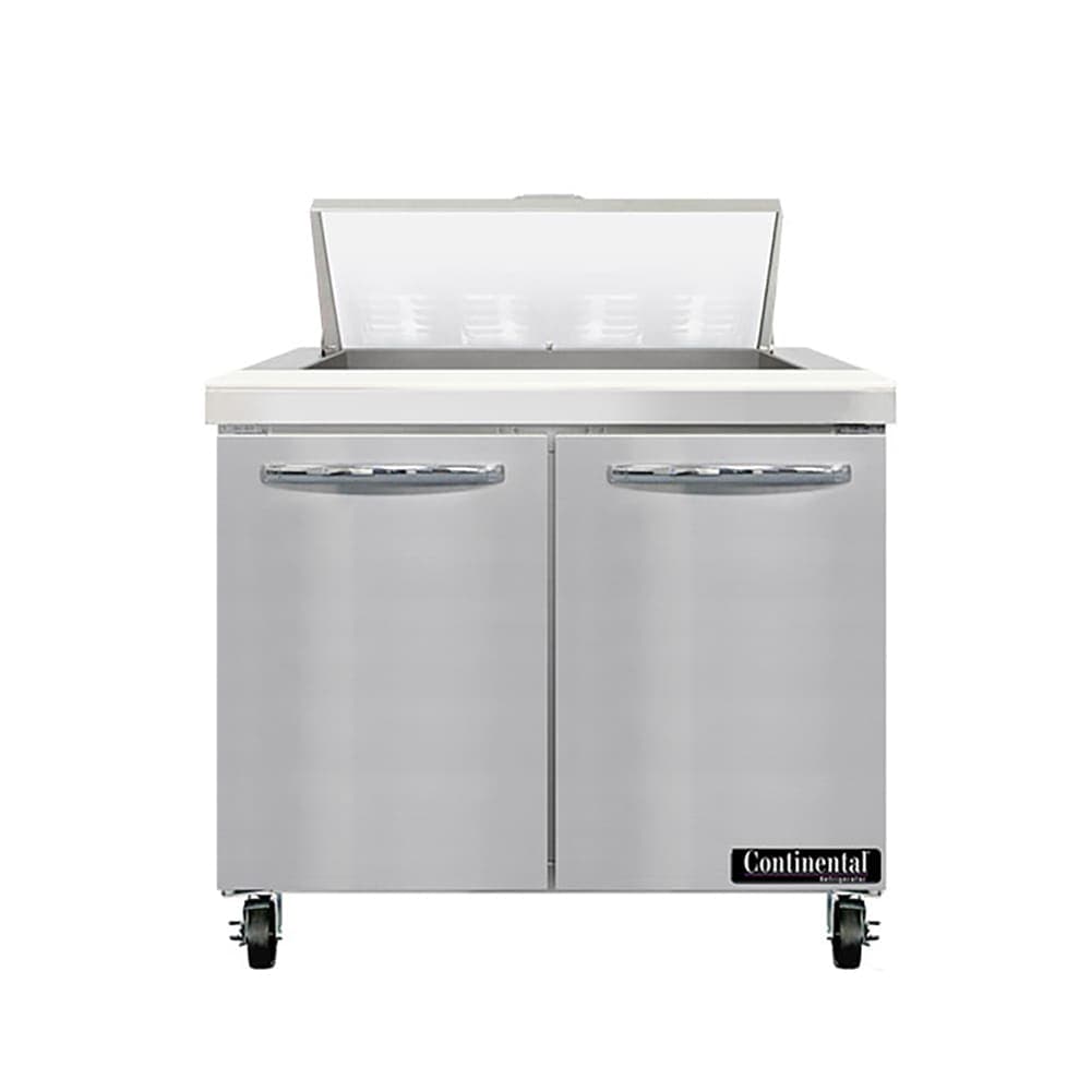 Continental SW36N8 36" Sandwich/Salad Prep Table w/ Refrigerated Base, 115v