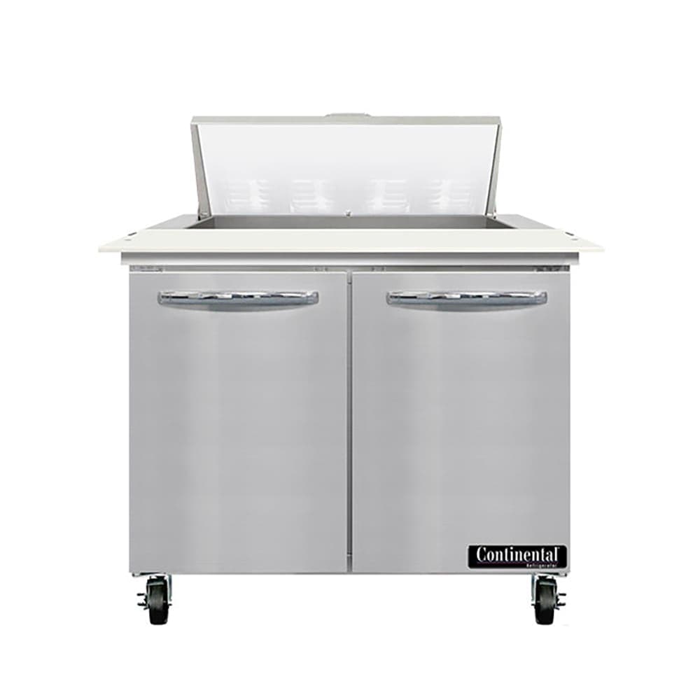 Continental SW36N8C 36" Sandwich/Salad Prep Table w/ Refrigerated Base, 115v