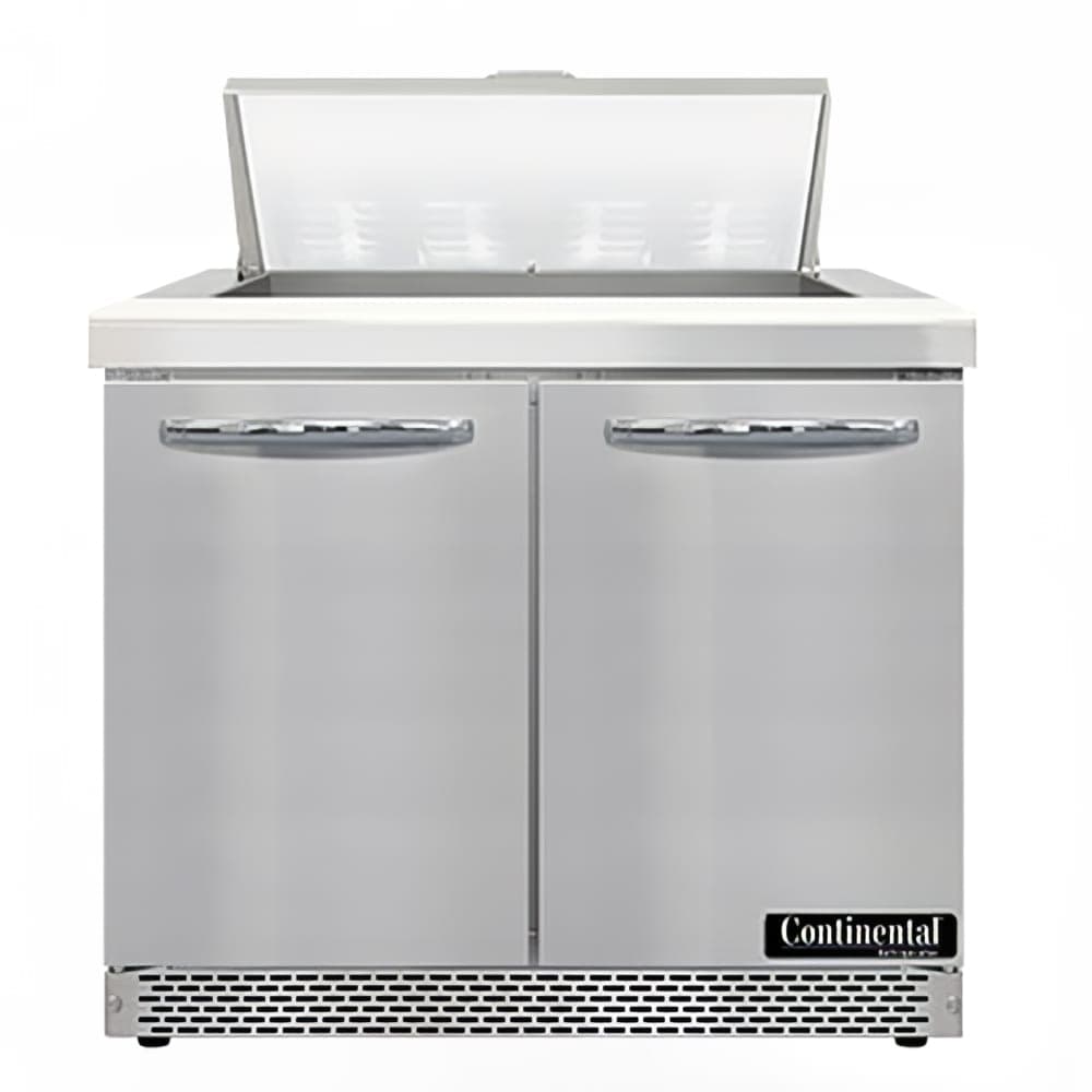Continental SW36N8-FB 36" Sandwich/Salad Prep Table w/ Refrigerated Base, 115v