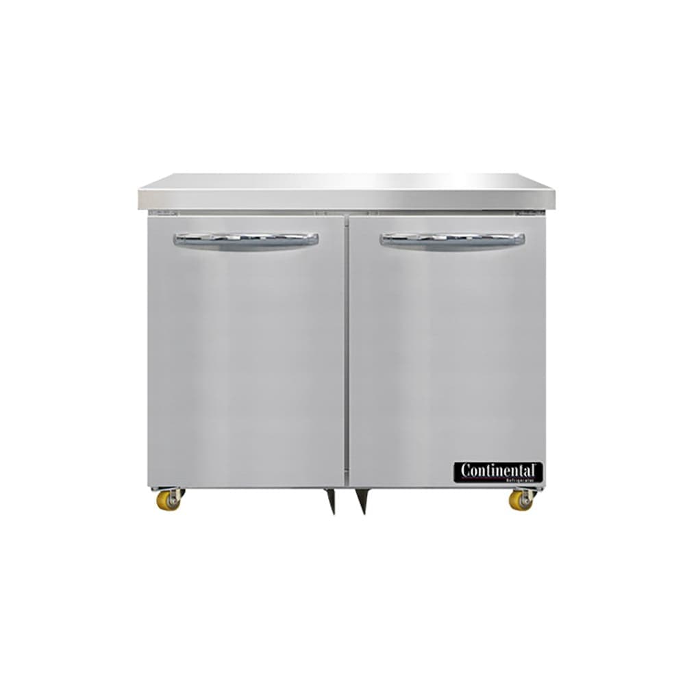 Continental SW36N-U 36" W Undercounter Refrigerator w/ (2) Sections & (2) Doors, 115v