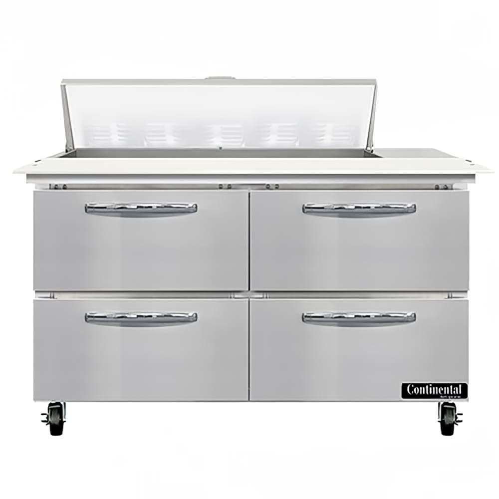 Continental SW48N10C-D 48" Sandwich/Salad Prep Table w/ Refrigerated Base, 115v