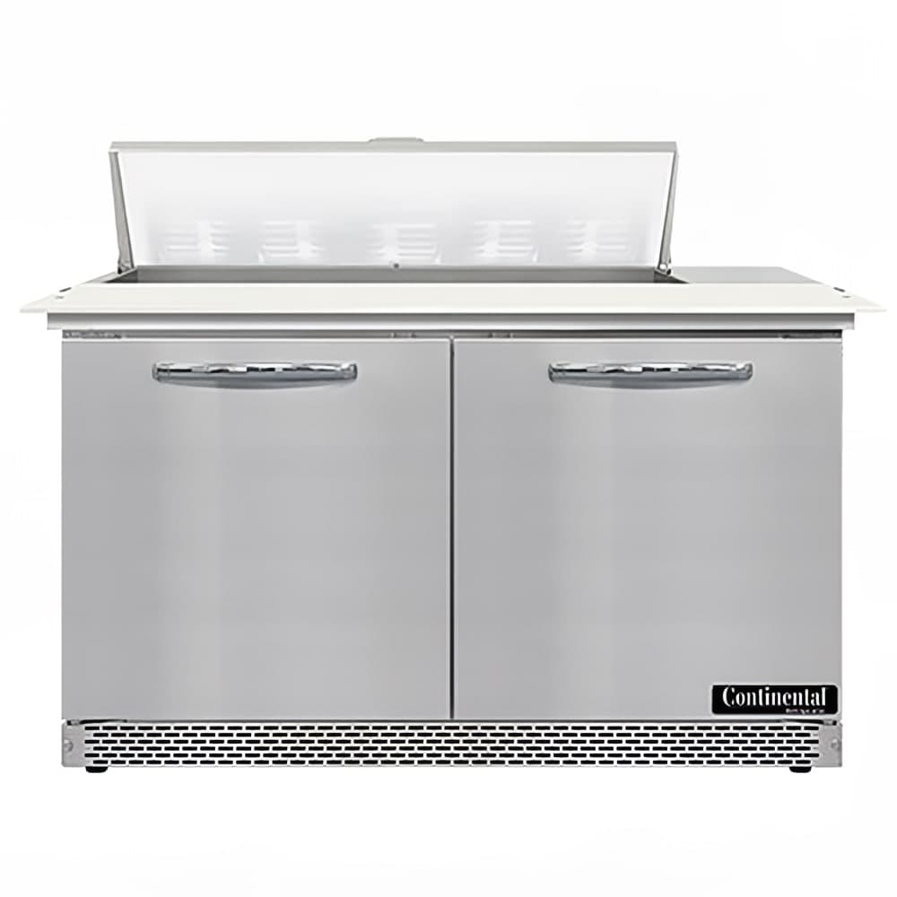 Continental SW48N10C-FB 48" Sandwich/Salad Prep Table w/ Refrigerated Base, 115v