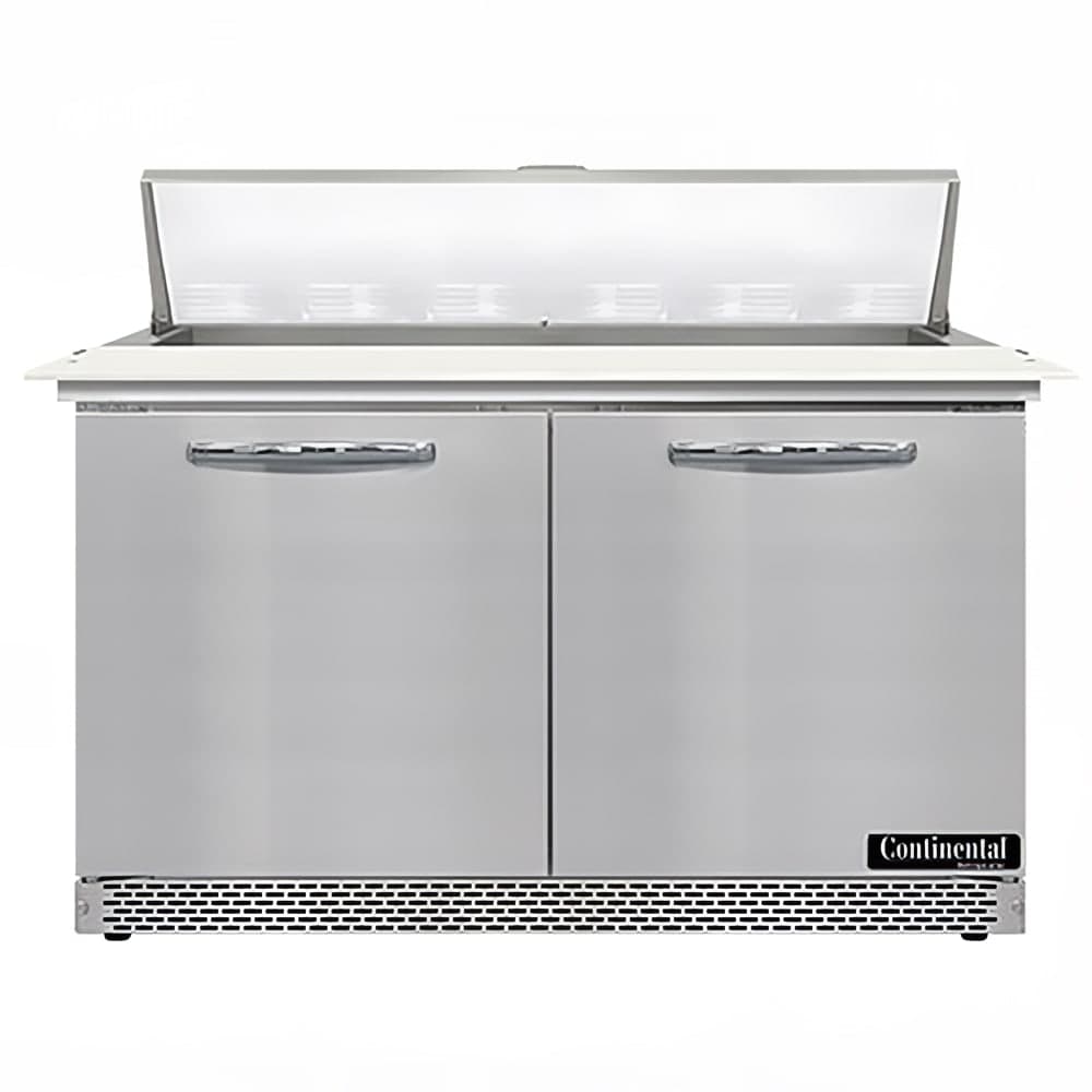 Continental SW48N12C-FB 48" Sandwich/Salad Prep Table w/ Refrigerated Base, 115v
