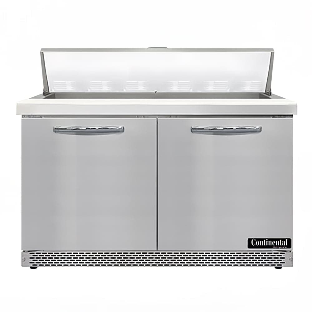 Continental SW48N12-FB 48" Sandwich/Salad Prep Table w/ Refrigerated Base, 115v
