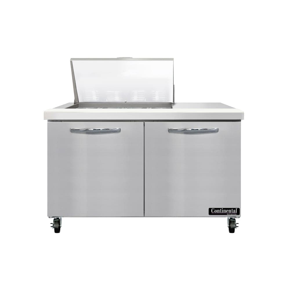 Continental SW48N12M 48" Sandwich/Salad Prep Table w/ Refrigerated Base, 115v