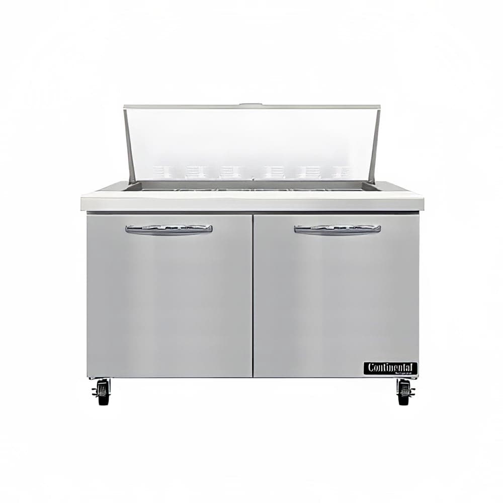 Continental SW48N18M 48" Sandwich/Salad Prep Table w/ Refrigerated Base, 115v