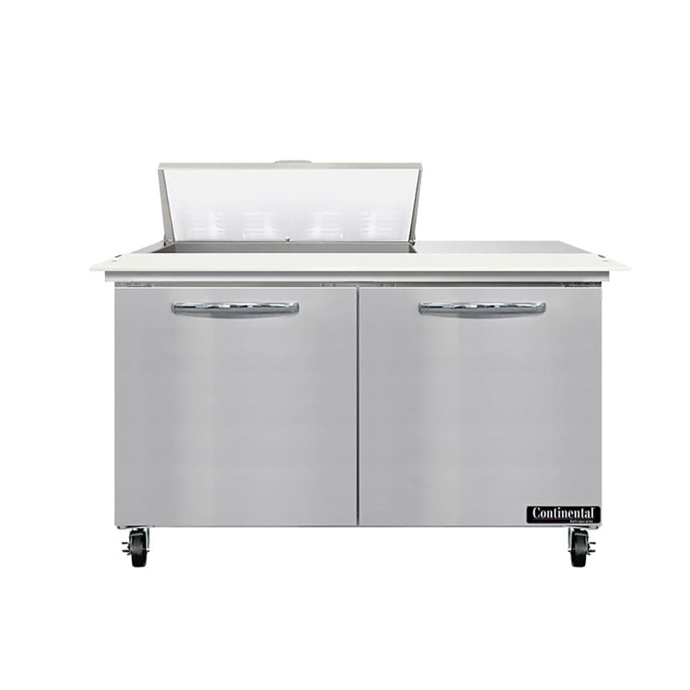 Continental SW48N8C 48" Sandwich/Salad Prep Table w/ Refrigerated Base, 115v