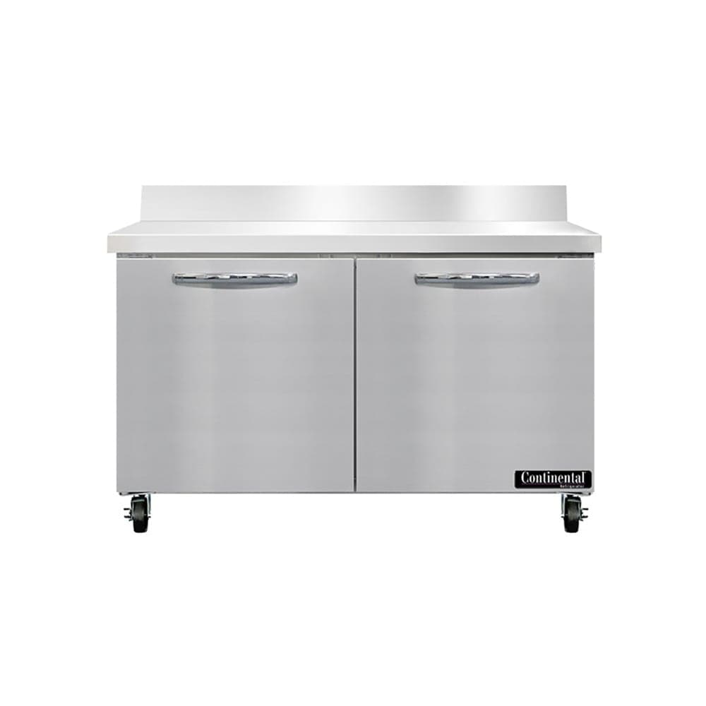 Continental SW48NBS 48" Worktop Refrigerator w/ (2) Sections, 115v