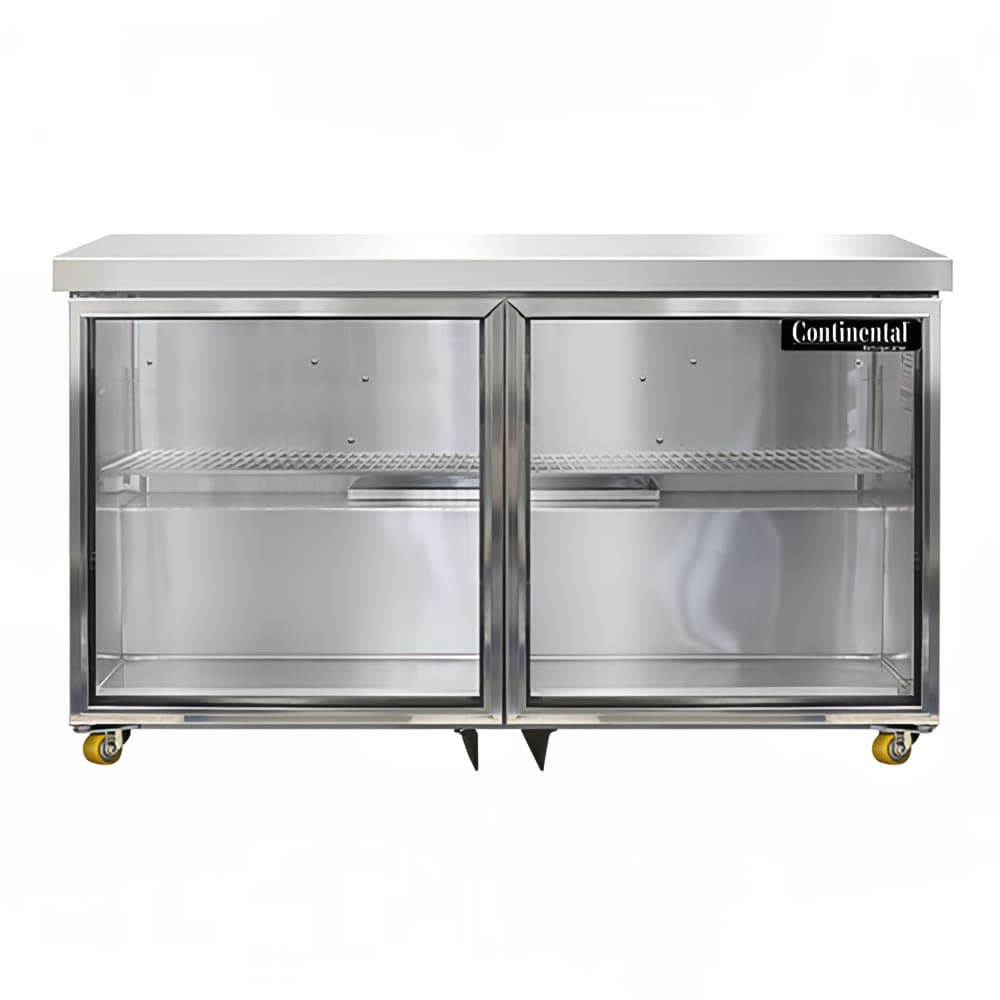 Continental SW48NGD-U 48" Undercounter Refrigerator w/ (2) Sections & (2) Doors, 115v