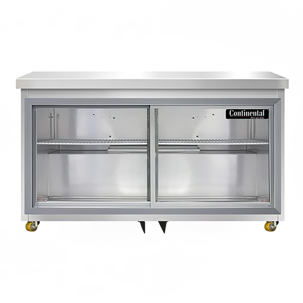 Continental SW48NSGD-U 48" W Undercounter Refrigerator w/ (2) Sections & (2) Doors, 115v