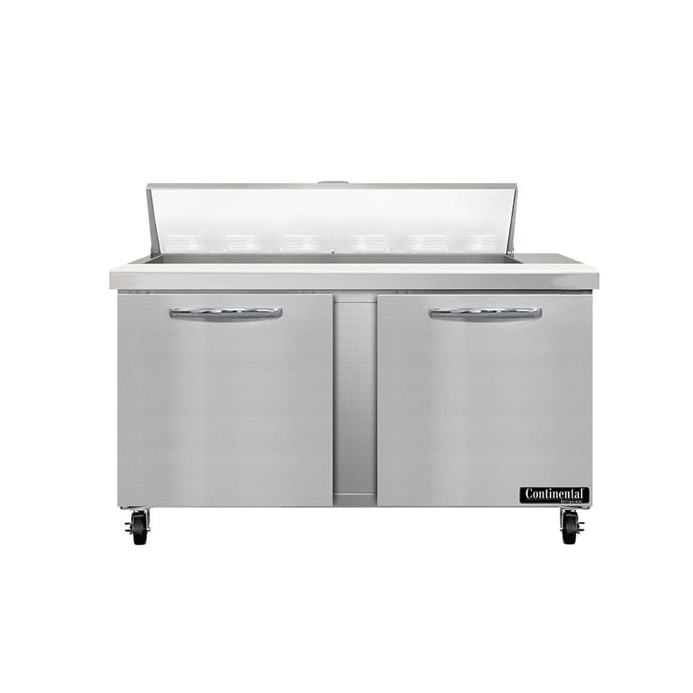 Continental SW60N12 60" Sandwich/Salad Prep Table w/ Refrigerated Base, 115v