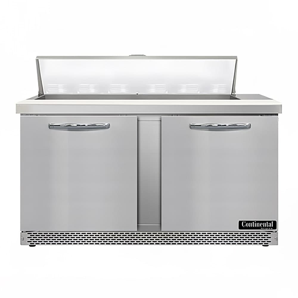 Continental SW60N12-FB 60" Sandwich/Salad Prep Table w/ Refrigerated Base, 115v