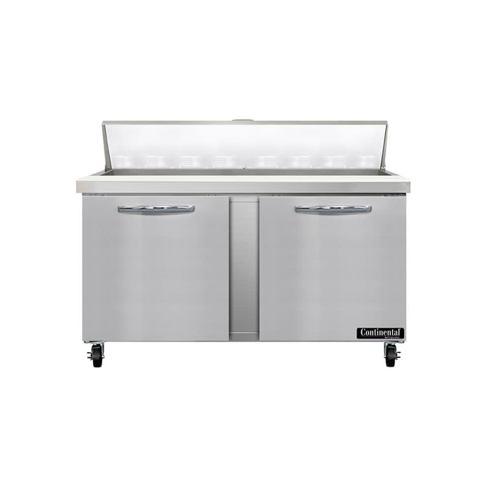 Continental SW60N16 60" Sandwich/Salad Prep Table w/ Refrigerated Base, 115v