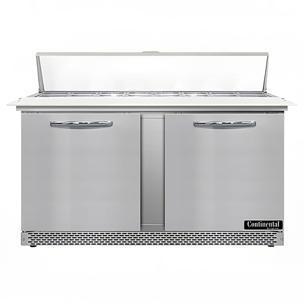 Continental SW60N16C-FB 60" Sandwich/Salad Prep Table w/ Refrigerated Base, 115v