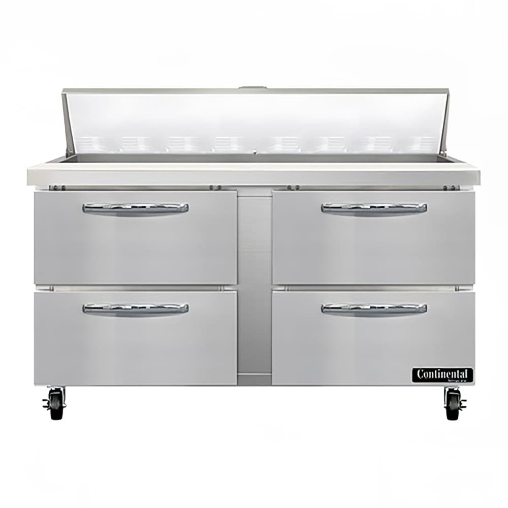 Continental SW60N16-D 60" Sandwich/Salad Prep Table w/ Refrigerated Base, 115v
