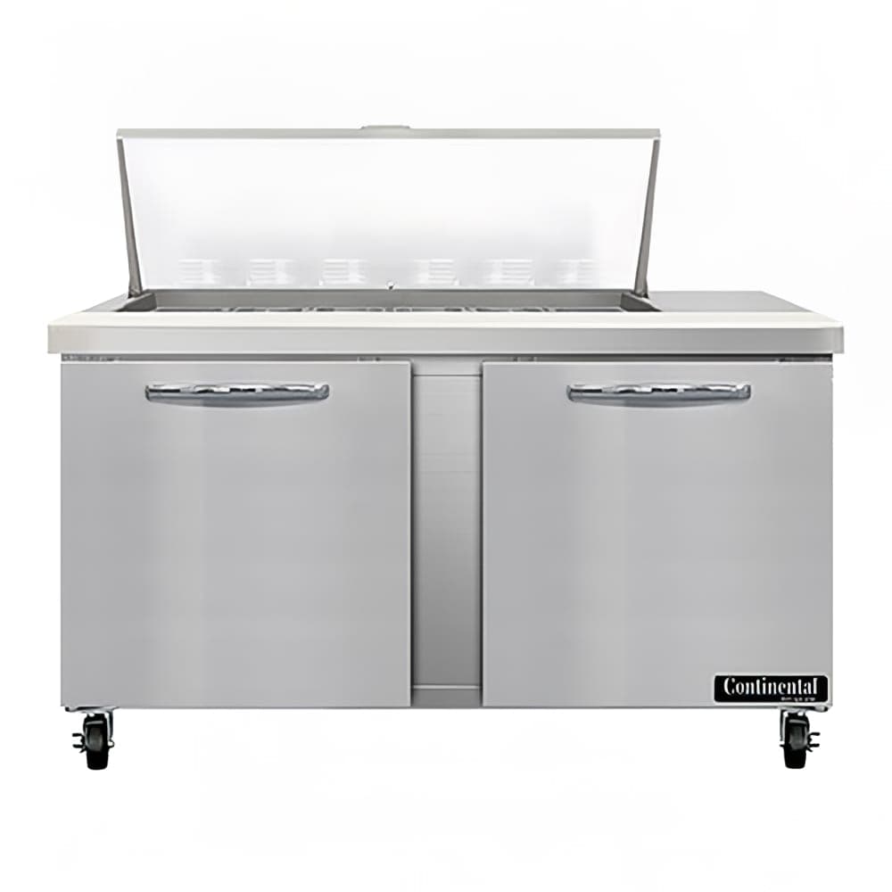 Continental SW60N18M 60" Sandwich/Salad Prep Table w/ Refrigerated Base, 115v