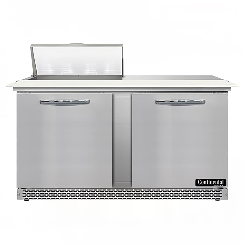 Continental SW60N8C-FB 60" Sandwich/Salad Prep Table w/ Refrigerated Base, 115v