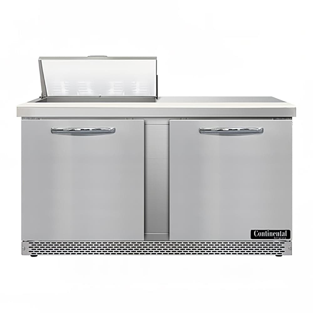 Continental SW60N8-FB 60" Sandwich/Salad Prep Table w/ Refrigerated Base, 115v