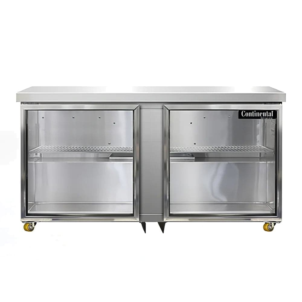 Continental SW60NGD-U 60" W Undercounter Refrigerator w/ (2) Sections & (2) Doors, 115v