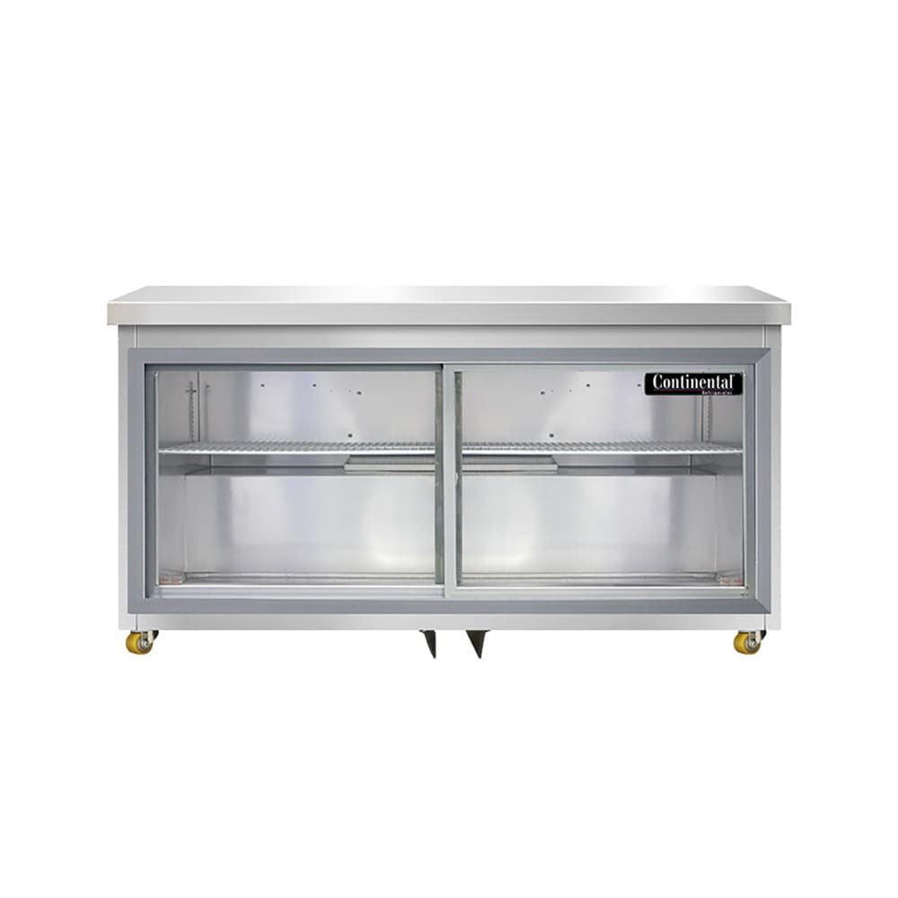 Continental SW60NSGD-U 60" W Undercounter Refrigerator w/ (2) Sections & (2) Doors, 115v
