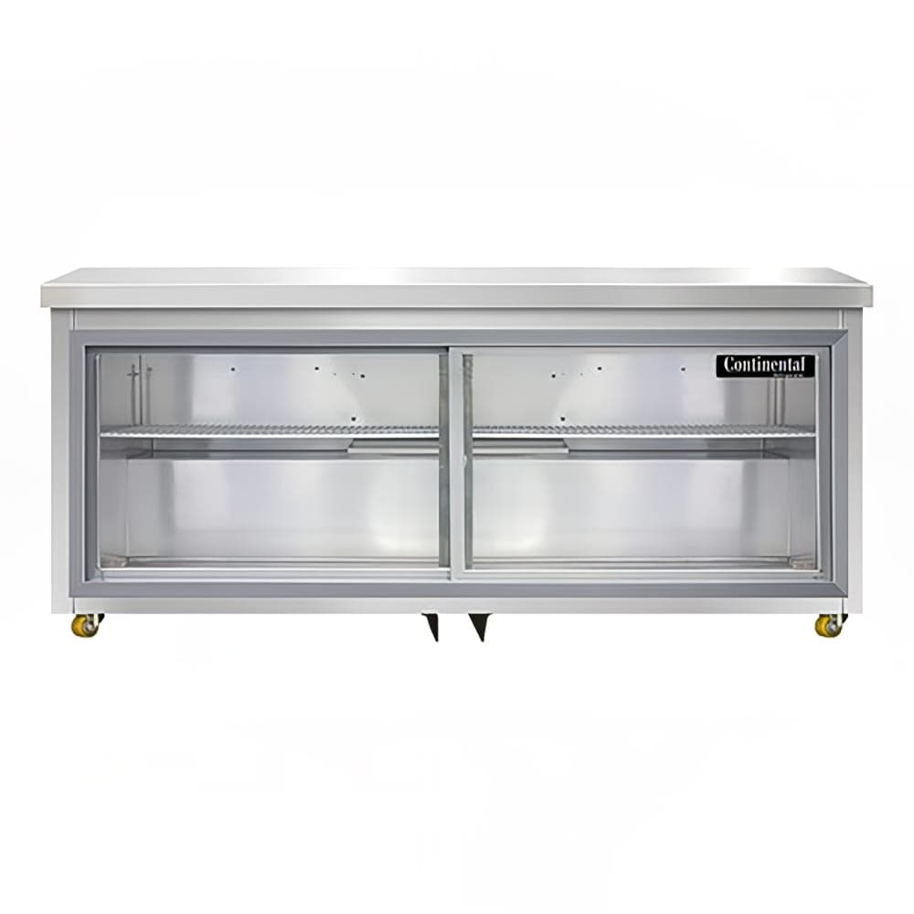 Continental SW72NSGD-U 72" W Undercounter Refrigerator w/ (2) Sections & (2) Doors, 115v