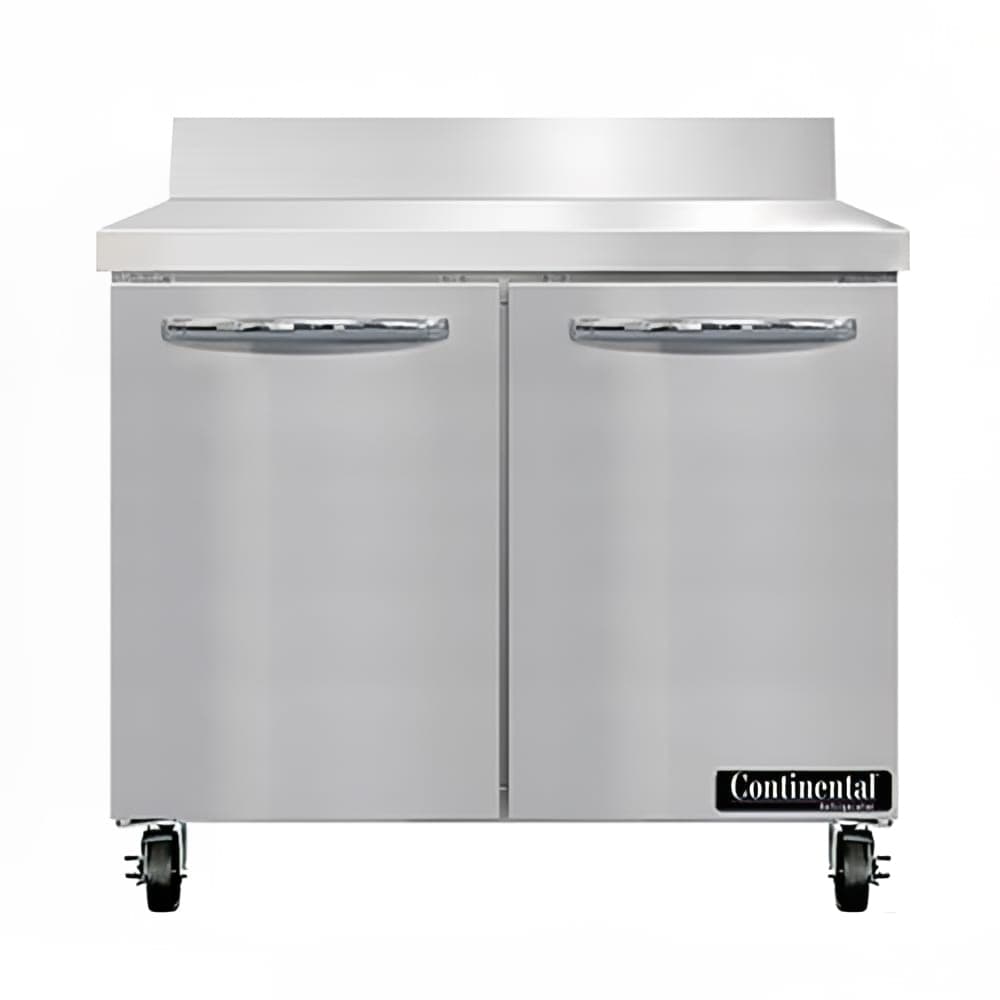 Continental SWF36NBS 36" W Worktop Freezer w/ (2) Sections & (2) Doors, 115v