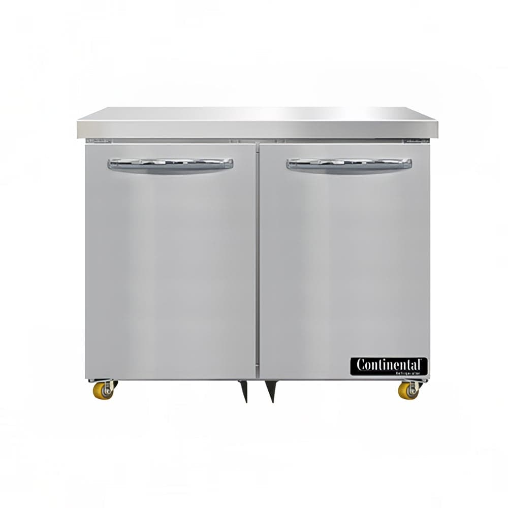 Continental SWF36N-U 36" W Undercounter Freezer w/ (2) Sections & (2) Doors, 115v