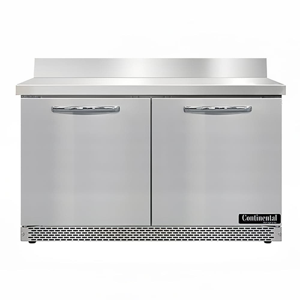 Continental SWF48NBS-FB 48" W Worktop Freezer w/ (2) Sections & (2) Doors, 115v