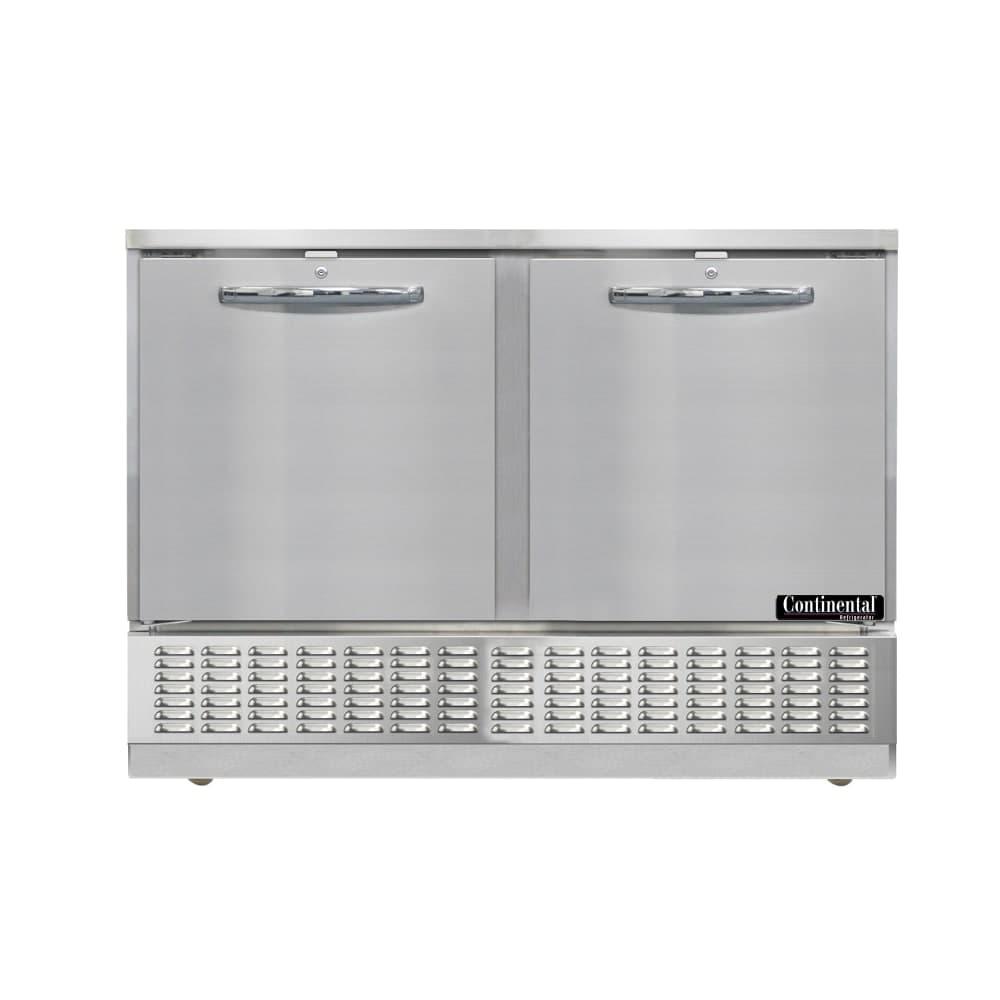 Continental UCF48N 48" Undercounter Freezer w/ (2) Sections & (2) Doors, 115v