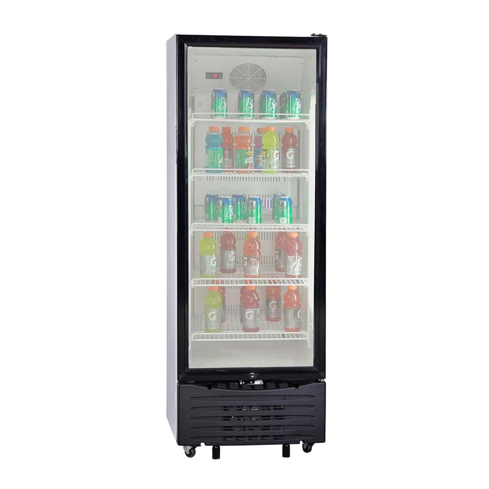 Avanti CBC1126Q0WG 23 1/2" One Section Glass Door Merchandiser - (1) Right Hinge Doors, White, 120v