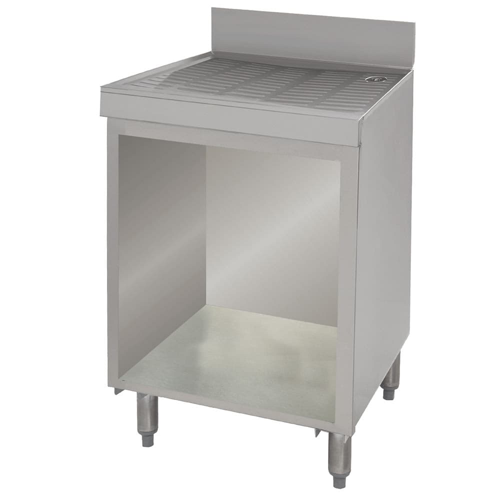 Advance Tabco CRD-3B 36" Bar Type Modular Drainboard w/ Open Cabinet Base, Stainless