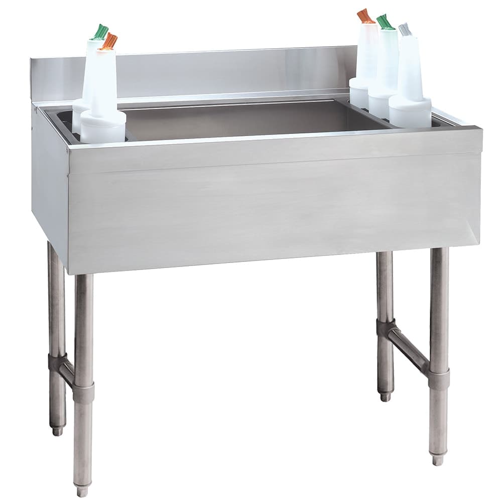 Advance Tabco CRI-16-30-7 30" Underbar Basics™ Cocktail Station w/ 127 lb Ice Bin, Stainless Steel