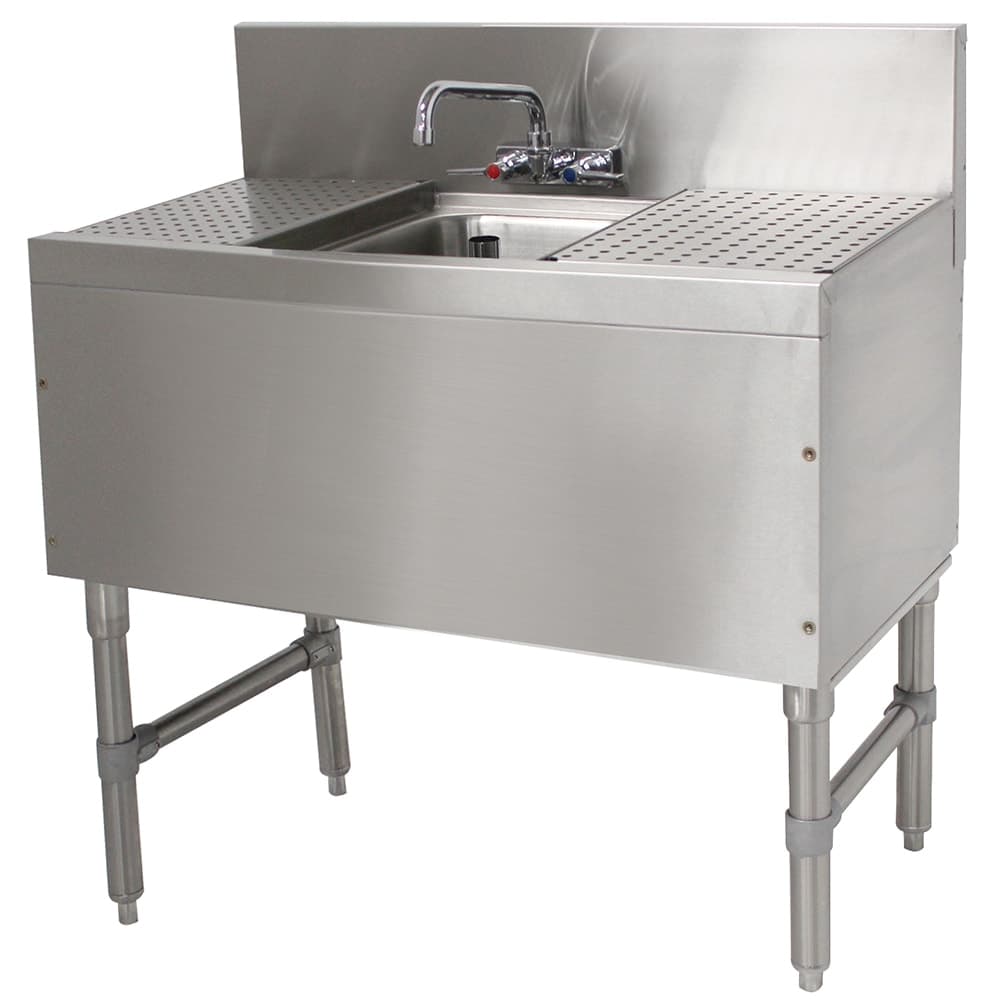 Advance Tabco PRB-19-31C 36" 1 Compartment Sink w/ 10"L x 14"W Bowl, 10" Deep
