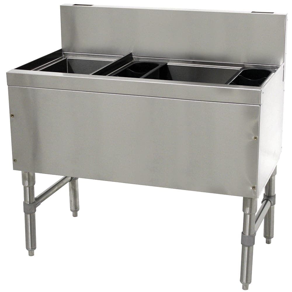 Advance Tabco PRC-19-36R-10 36" Prestige Cocktail Station w/ 70 lb Ice Bin, Stainless Steel