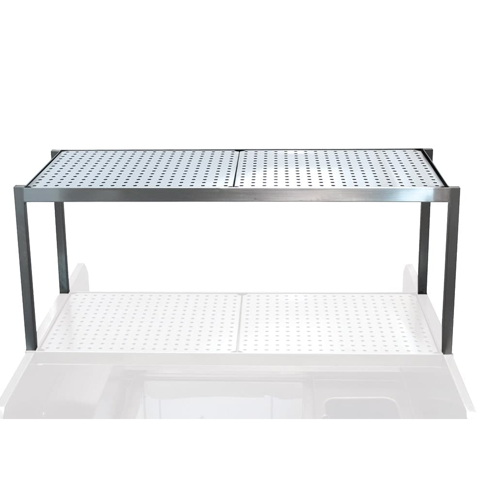 Advance Tabco PRSO-44 40" Single Table Mounted Overshelf for"Large Station, Stainless