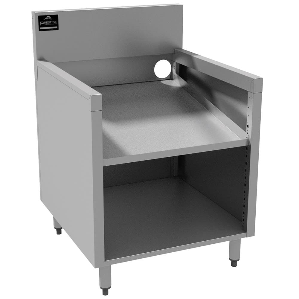 Advance Tabco PRSR-19-24 24" Underbar Slant Glass Rack, Open, Rack Top, 24" Front To Back