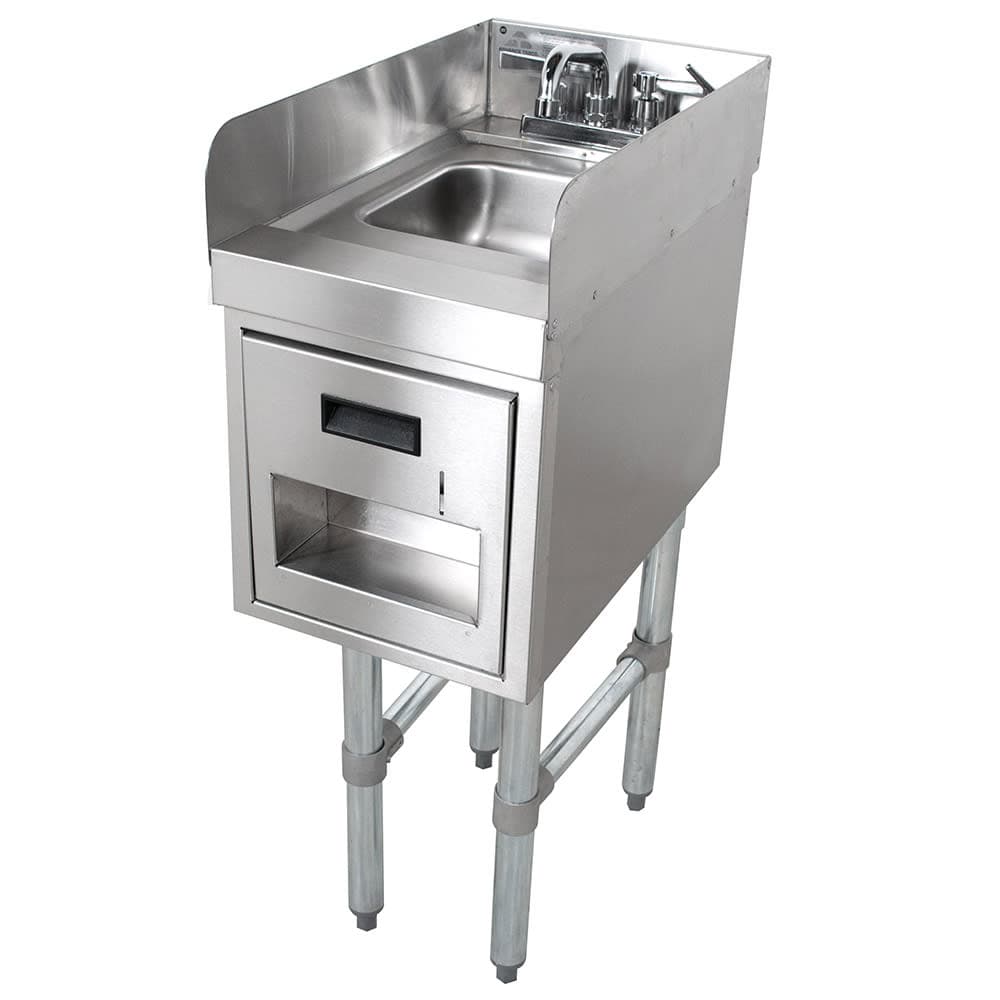 Advance Tabco SC-15-TS-S Commercial Hand Sink w/ 9"L x 9"W x 4"D Bowl, Soap Dispenser