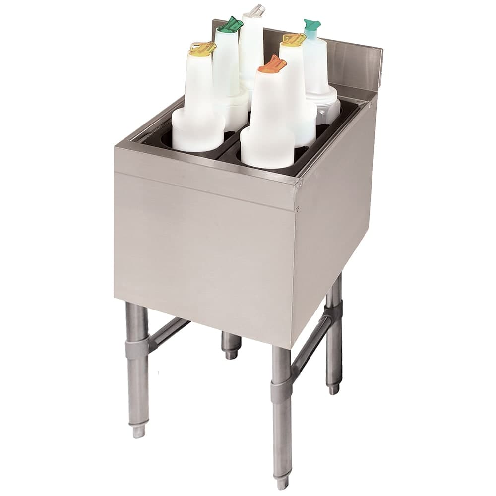 Advance Tabco SLI-12-12 12" Underbar Basics™ Cocktail Station w/ 35 lb Ice Bin, Stainless Steel