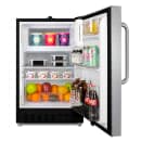 Summit ALRF49BCSS 2.68 cu ft Undercounter Refrigerator & Freezer w/ Solid Door - Stainless Steel, 115v thumbnail 4