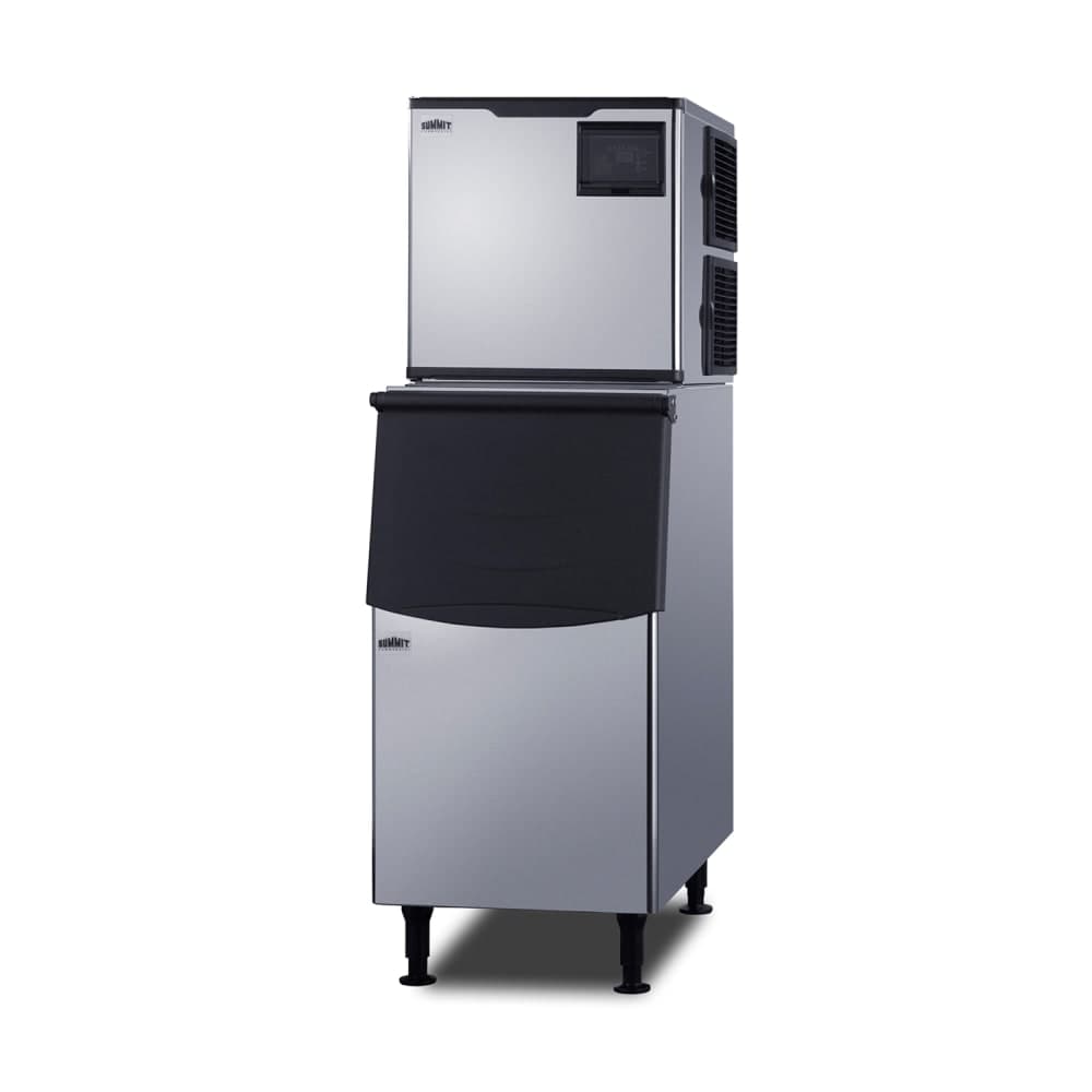 Summit BIM352KBIN 350 lb Full Cube Ice Machine w/ Bin - 275 lb Storage, Air Cooled, 115v