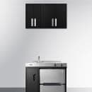 Summit CAB12TALLBLK Wall Mounted Cabinet - 12"W x 12"D x 18"H, Metal, Black thumbnail 7