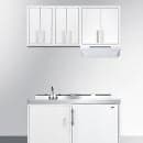 Summit CAB1818WHITE Wall Mounted Cabinet - 18"W x 12"D x 18"H, Metal, White thumbnail 7