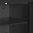 Summit CAB18SHORTBLK Wall Mounted Cabinet - 18"W x 12"D x 12"H, Metal, Black thumbnail 5