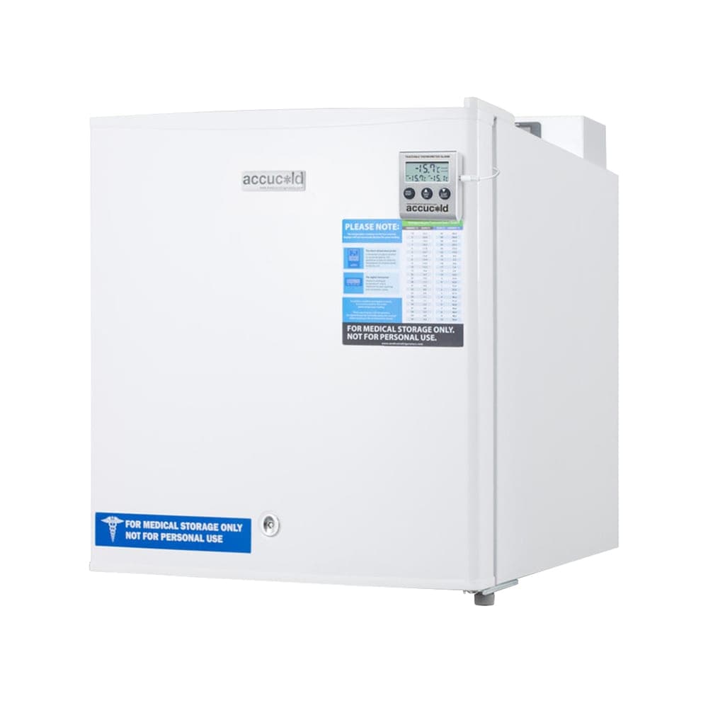 Accucold 18 1/2" Countertop Vaccine Freezer - Probe Hole, White, 115v (FS24LVAC)