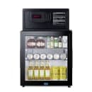 Summit MBSAFEG 1.6 cu ft Minibar Refrigerator &amp; Safe w/ Glass Door - Black, 115v thumbnail 4