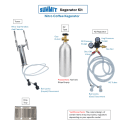 Summit SBC58BLBIADANCFTWIN 24" Draft Nitro Cold Brew Coffee Dispenser - (1) Column & (2) Taps, Black, 115v thumbnail 2
