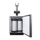 Summit SBC58BLIFFLTWCFADA 24" Floating Tap Cold Brew Dispenser w/ (2) Keg Capacity - (1) Column, Panel Ready, 115v thumbnail 5