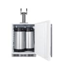 Summit SBC58WHBIADACFTWIN 23 5/8" Draft Cold Brew Coffee Dispenser - (1) Column & (2) Taps, White, 115v thumbnail 3