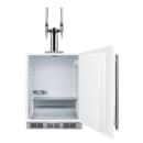 Summit SBC58WHBIADANCFTWIN 23 5/8" Draft Nitro Cold Brew Coffee Dispenser - (1) Column & (2) Taps, White, 115v thumbnail 3