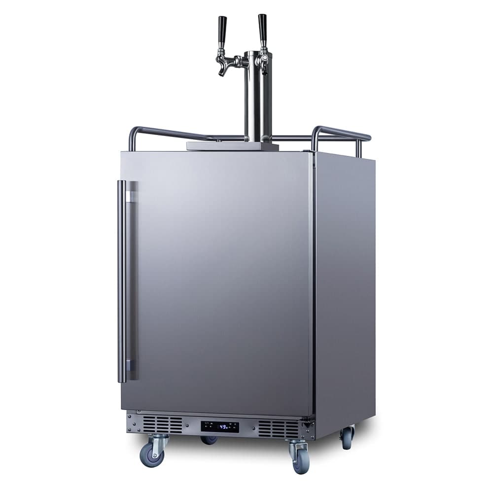 Summit SBC682CFTWIN 24" Draft Cold Brew Dispenser w/ (3) 1/6 Keg Capacity - (1) Column & (2) Taps, 115v